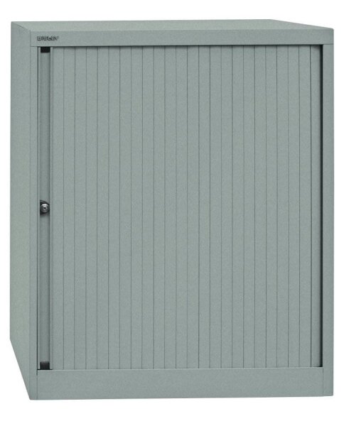 BISLEY Rollladenschrank silber 2 Fachböden 80,0 x 43,0 x 103,0 cm
