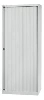 BISLEY Rollladenschrank lichtgrau 4 Fachböden 80,0 x 43,0 x 198,0 cm