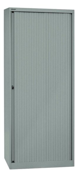 BISLEY Rollladenschrank silber 4 Fachböden 80,0 x 43,0 x 198,0 cm