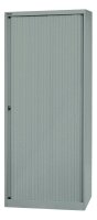 BISLEY Rollladenschrank silber 4 Fachböden 80,0 x 43,0 x 198,0 cm