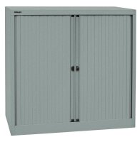 BISLEY Rollladenschrank silber 2 Fachböden 100,0 x...
