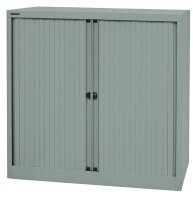BISLEY Rollladenschrank silber 2 Fachböden 100,0 x 43,0 x 103,0 cm