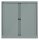 BISLEY Rollladenschrank silber 2 Fachböden 100,0 x 43,0 x 103,0 cm