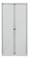 BISLEY Rollladenschrank lichtgrau, silber 4 Fachböden 100,0 x 43,0 x 198,0 cm