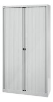 BISLEY Rollladenschrank lichtgrau, silber 4 Fachböden 100,0 x 43,0 x 198,0 cm