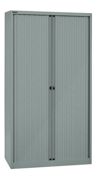 BISLEY Rollladenschrank silber 4 Fachböden 100,0 x 43,0 x 198,0 cm