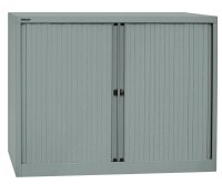 BISLEY Rollladenschrank silber 2 Fachböden 120,0 x...
