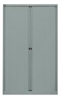 BISLEY Rollladenschrank silber 4 Fachböden 120,0 x 43,0 x 198,0 cm