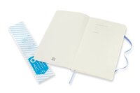 MOLESKINE Notizbuch Classic Collection flexibler Einband ca. DIN A5 liniert, hortensienblau Softcover 240 Seiten, 1 St.