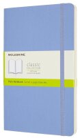 MOLESKINE Notizbuch Classic Collection flexibler Einband ca. DIN A5 blanko, hortensienblau Softcover 240 Seiten, 1 St.