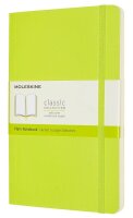 MOLESKINE Notizbuch Classic Collection flexibler Einband ca. DIN A5 blanko, hellgrün Softcover 240 Seiten, 1 St.