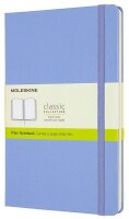 MOLESKINE Notizbuch Classic Collection fester Einband ca. DIN A5 blanko, hortensienblau Hardcover 240 Seiten, 1 St.