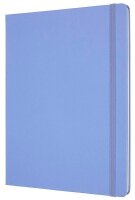 MOLESKINE Notizbuch Classic Collection fester Einband ca. DIN A4 blanko, hortensienblau Hardcover 192 Seiten, 1 St.