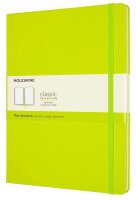 MOLESKINE Notizbuch Classic Collection fester Einband ca. DIN A4 blanko, hellgrün Hardcover 192 Seiten, 1 St.