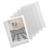 HETZEL Sichthüllen 214170 DIN A4 transparent genarbt...