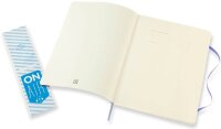 MOLESKINE Notizbuch Classic Collection flexibler Einband ca. DIN A4 liniert, hortensienblau Softcover 192 Seiten, 1 St.