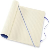 MOLESKINE Notizbuch Classic Collection flexibler Einband ca. DIN A4 liniert, hortensienblau Softcover 192 Seiten, 1 St.