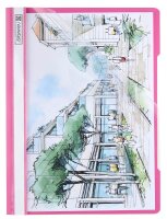 BRUNNEN Schnellhefter Kunststoff pink DIN A4 überbreit, 1 St.
