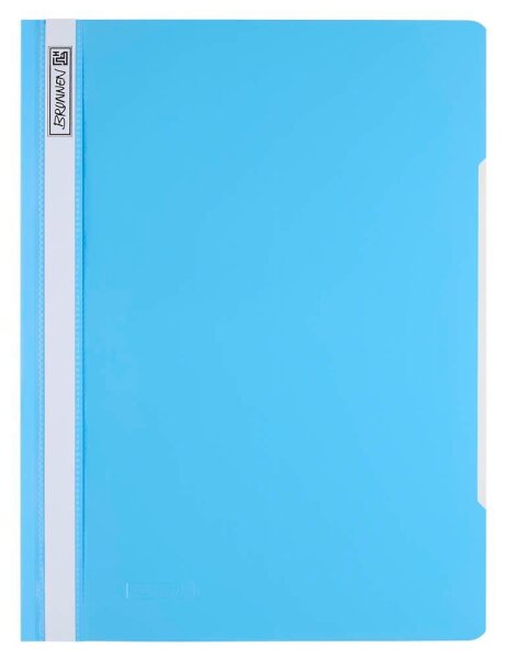 BRUNNEN Schnellhefter Kunststoff hellblau DIN A4 überbreit, 1 St.