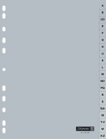BRUNNEN Ordnerregister DIN A4 Vollformat A-Z grau...