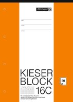 BRUNNEN Arbeitsblock Kieserblock DIN A4 rautiert Lineatur...