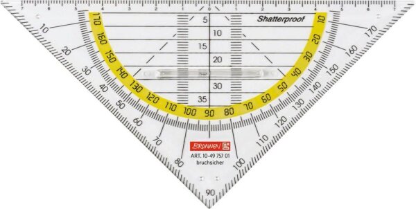BRUNNEN Geometrie-Dreieck 16 cm mit Griff 16,0 cm