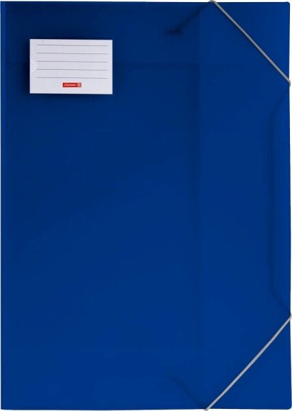 BRUNNEN Zeichenmappe FACT!pp DIN A3 blau transparent, 1 St.