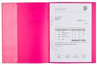 BRUNNEN Schnellhefter FACT!pp Kunststoff pink transluzent DIN A4, 1 St.