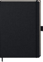 BRUNNEN Notizbuch KOMPAGNON DIN A4 punktkariert, schwarz Hardcover 192 Seiten, 1 St.