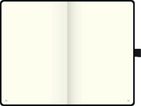 BRUNNEN Notizbuch KOMPAGNON ca. DIN A5 blanko, schwarz Hardcover 192, davon 16 zum Heraustrennen Seiten, 1 St.