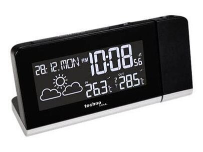 TechnoLine® digitaler Funkwecker WT 539 schwarz Kunststoff