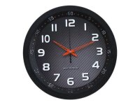 TechnoLine® Funkwanduhr WT 8972 schwarz Metall,...