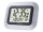 TechnoLine® digitale Funkwanduhr WS 8005 silber Aluminium 22,6 x 18,0 cm