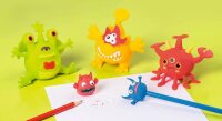 BRUNNEN Radiergummi Monster farbsortiert, 1 St.