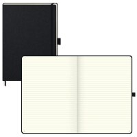 BRUNNEN Notizbuch KOMPAGNON DIN A4 liniert, schwarz...
