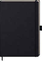 BRUNNEN Notizbuch KOMPAGNON DIN A4 liniert, schwarz Hardcover 192 Seiten, 1 St.