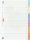 BRUNNEN Ordnerregister Recycling DIN A4 Vollformat blanko beige 6-teilig, 1 Satz