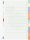 BRUNNEN Ordnerregister Recycling DIN A4 Vollformat blanko beige 12-teilig, 1 Satz