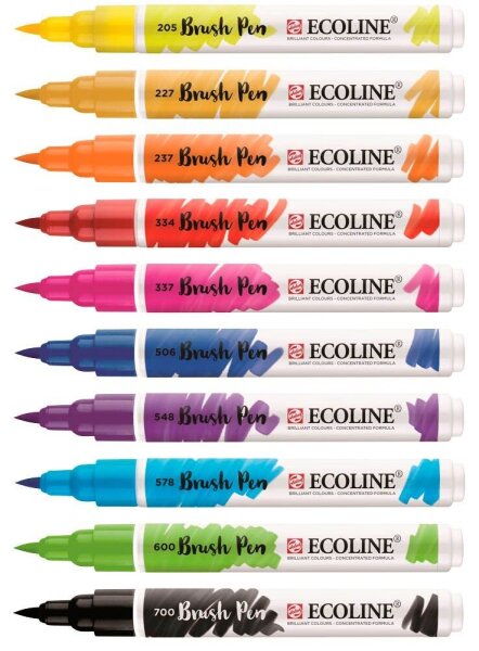 Talens ECOLINE® Brush-Pens farbsortiert, 10 St.
