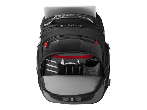 WENGER Laptop-Rucksack Pegasus Kunstfaser schwarz/grau 25,0 l bis 43,2 cm (17 Zoll)