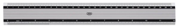 M + R Lineal 30,0 cm, silber