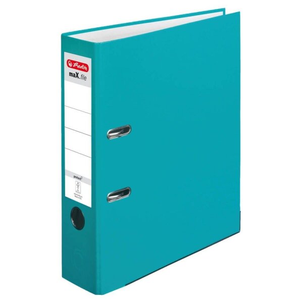 herlitz maX.file protect Ordner türkis Kunststoff 8,0 cm DIN A4, 1 St.