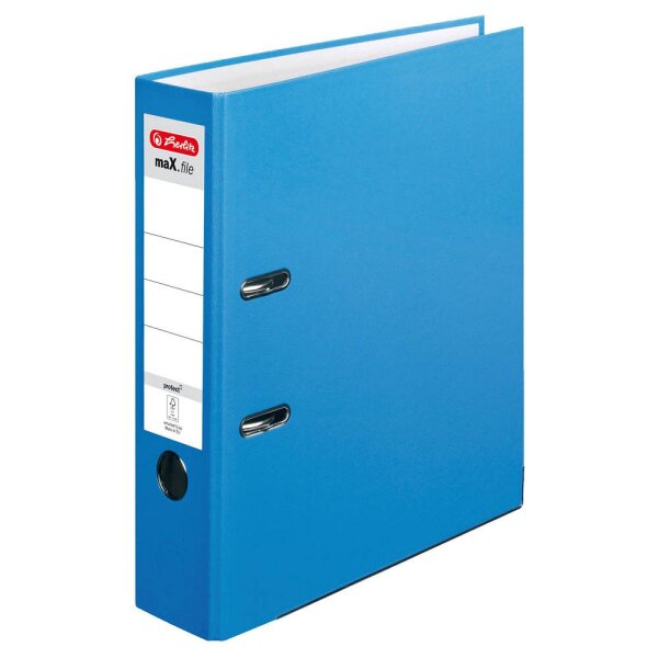 herlitz maX.file protect Ordner blau, acqua Kunststoff 5,0 cm DIN A4, 1 St.