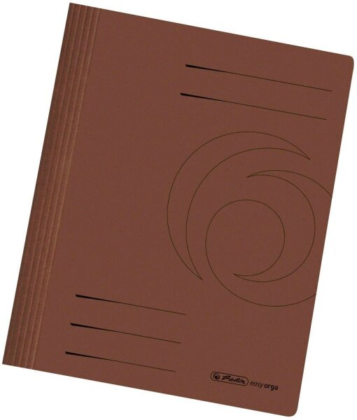 herlitz Schnellhefter easy orga Karton braun DIN A4, 10 St.