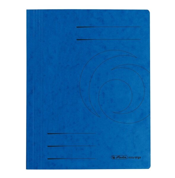 herlitz Schnellhefter Quality Karton blau DIN A4, 1 St.