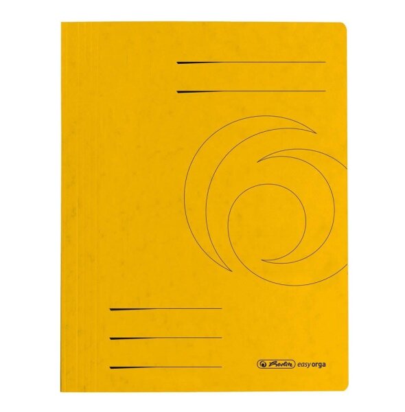 herlitz Schnellhefter Quality Karton gelb DIN A4, 1 St.