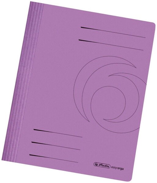 herlitz Schnellhefter easy orga Karton violett DIN A4, 10 St.