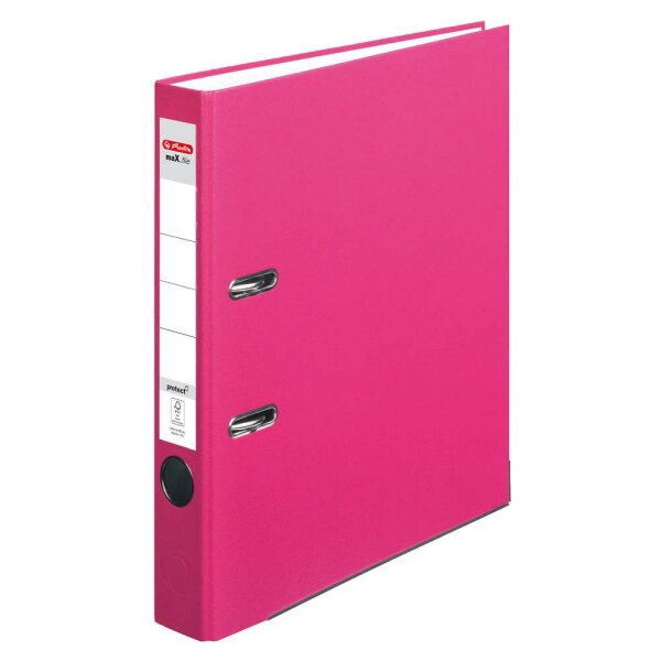 herlitz maX.file protect Ordner pink Kunststoff 5,0 cm DIN A4, 1 St.