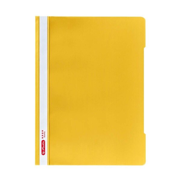 herlitz Schnellhefter Quality Kunststoff gelb DIN A4, 1 St.