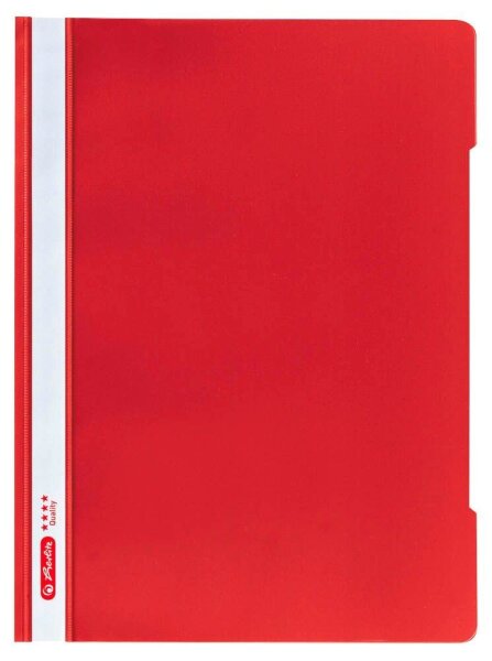 herlitz Schnellhefter Quality Kunststoff rot DIN A4, 1 St.